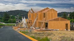 A single-family home under construction A single-family home under construction
