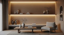 Sitting room designed with warm earth tones Sitting room designed with warm earth tones