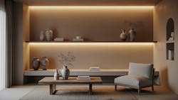 Sitting room designed with warm earth tones Sitting room designed with warm earth tones