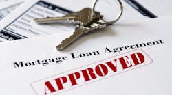 Mortgage loan agreement with a stamp of approval Mortgage loan agreement with a stamp of approval