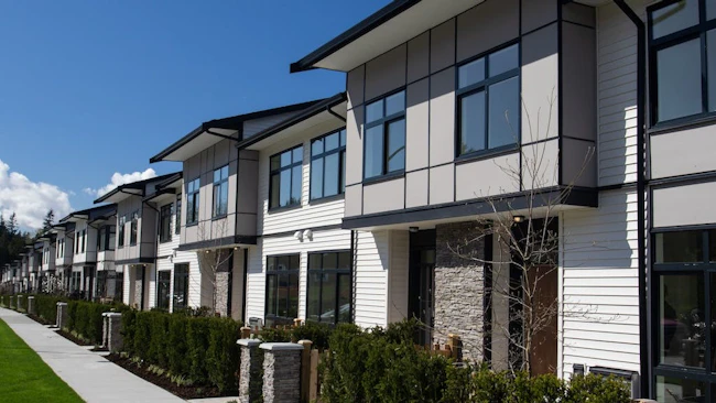 Modern townhome community