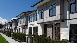 Modern townhome community Modern townhome community