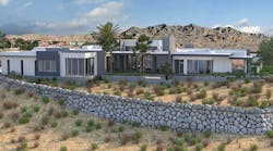 This rendering of the Carolla Build Idea Home shows how the Rockery Wall blends into the overall design and the natural landscape. This rendering of the Carolla Build Idea Home shows how the Rockery Wall blends into the overall design and the natural landscape.