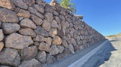 Rockery walls are a popular ftrend in desert communities where blending into the landscape is an aesthetic priority. Rockery walls are a popular ftrend in desert communities where blending into the landscape is an aesthetic priority.