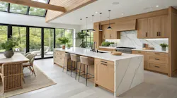Organic modern kitchen with neutral color palette