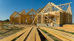 Single-family home under construction Single-family home under construction