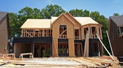 Single-family home under construction Single-family home under construction