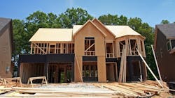 Single-family home under construction Single-family home under construction