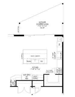 Kitchen floor plan Kitchen floor plan