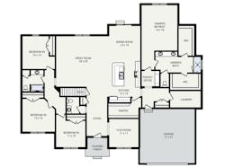 Floor plan for home by Schumacher Homes Floor plan for home by Schumacher Homes