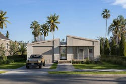 Exterior of a Cosmic Buildings home Exterior of a Cosmic Buildings home