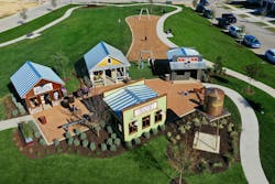 Mini Town aerial overview Mini Town aerial overview