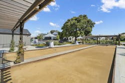Bocce ball pitch at community center at Twin Oaks Hollister Bocce ball pitch at community center at Twin Oaks Hollister