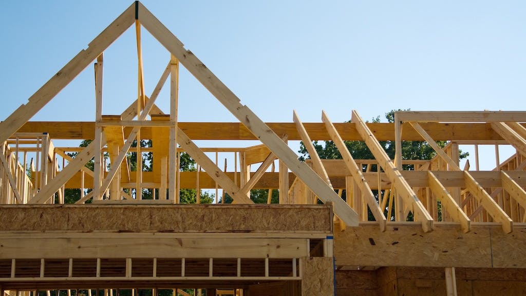 A home under construction