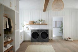 The Mega Capacity Smart Front Load Washer and Ultra Large Capacity Front Load Dryer will meet all of your homeowner's laundry needs. Built-in sensors in the washer detect fabric texture, soil level, and load size to automatically select the right wash motions and temperature settings for each load, while sensors in the dryer detect fabric texture, load size and moisture to automatically adjust drying time for fabric care and energy savings. Let the washer and dryer connect via Smart Pairing to select the compatible drying cycle based on the wash settings. The Mega Capacity Smart Front Load Washer and Ultra Large Capacity Front Load Dryer will meet all of your homeowner's laundry needs. Built-in sensors in the washer detect fabric texture, soil level, and load size to automatically select the right wash motions and temperature settings for each load, while sensors in the dryer detect fabric texture, load size and moisture to automatically adjust drying time for fabric care and energy savings. Let the washer and dryer connect via Smart Pairing to select the compatible drying cycle based on the wash settings.