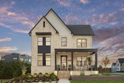 The front elevation of the Florin model of the Nouveau Collection at Amalyn, a Toll Brothers community in Bethesda, Md. The front elevation of the Florin model of the Nouveau Collection at Amalyn, a Toll Brothers community in Bethesda, Md.