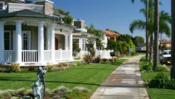Row of luxury homes Row of luxury homes