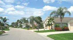 Row of homes in Florida