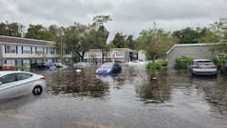 Homes in Orlando flooded after hurricane Homes in Orlando flooded after hurricane