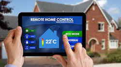 Energy efficient home features shown on tablet