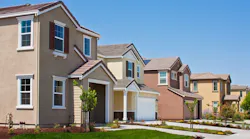 Row of single-family homes