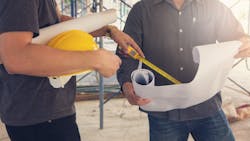 Home builders working together on a project Home builders working together on a project