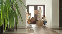 New homeowners moving into a house