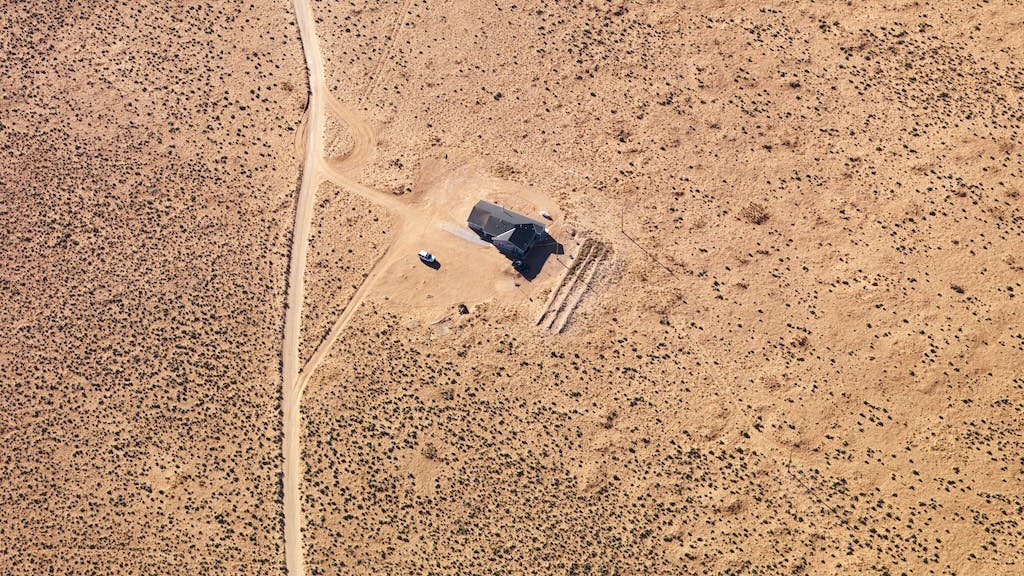 Rural home in the Arizona desert