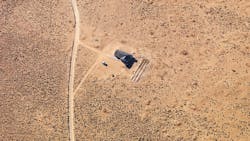 Rural home in the Arizona desert Rural home in the Arizona desert