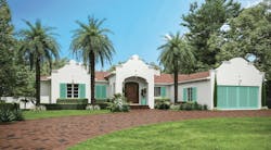 Rendering of the front elevation of The New American Remodel Rendering of the front elevation of The New American Remodel