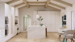 Rendering of kitchen at The New American Remodel Rendering of kitchen at The New American Remodel