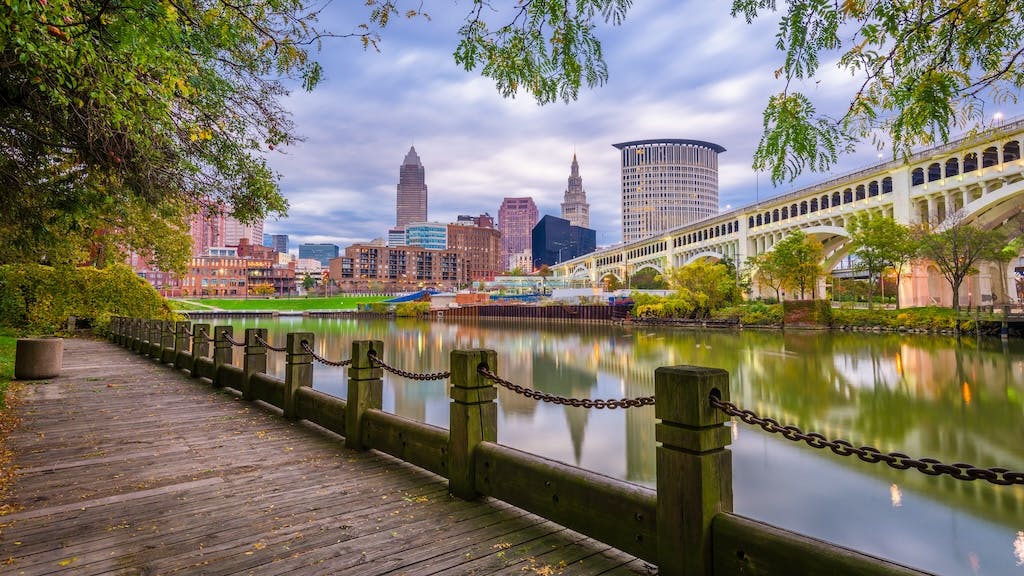 Cleveland city skyline