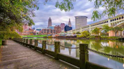 Cleveland city skyline