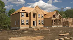 A single-family home under construction