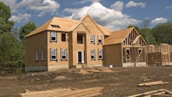 A single-family home under construction A single-family home under construction