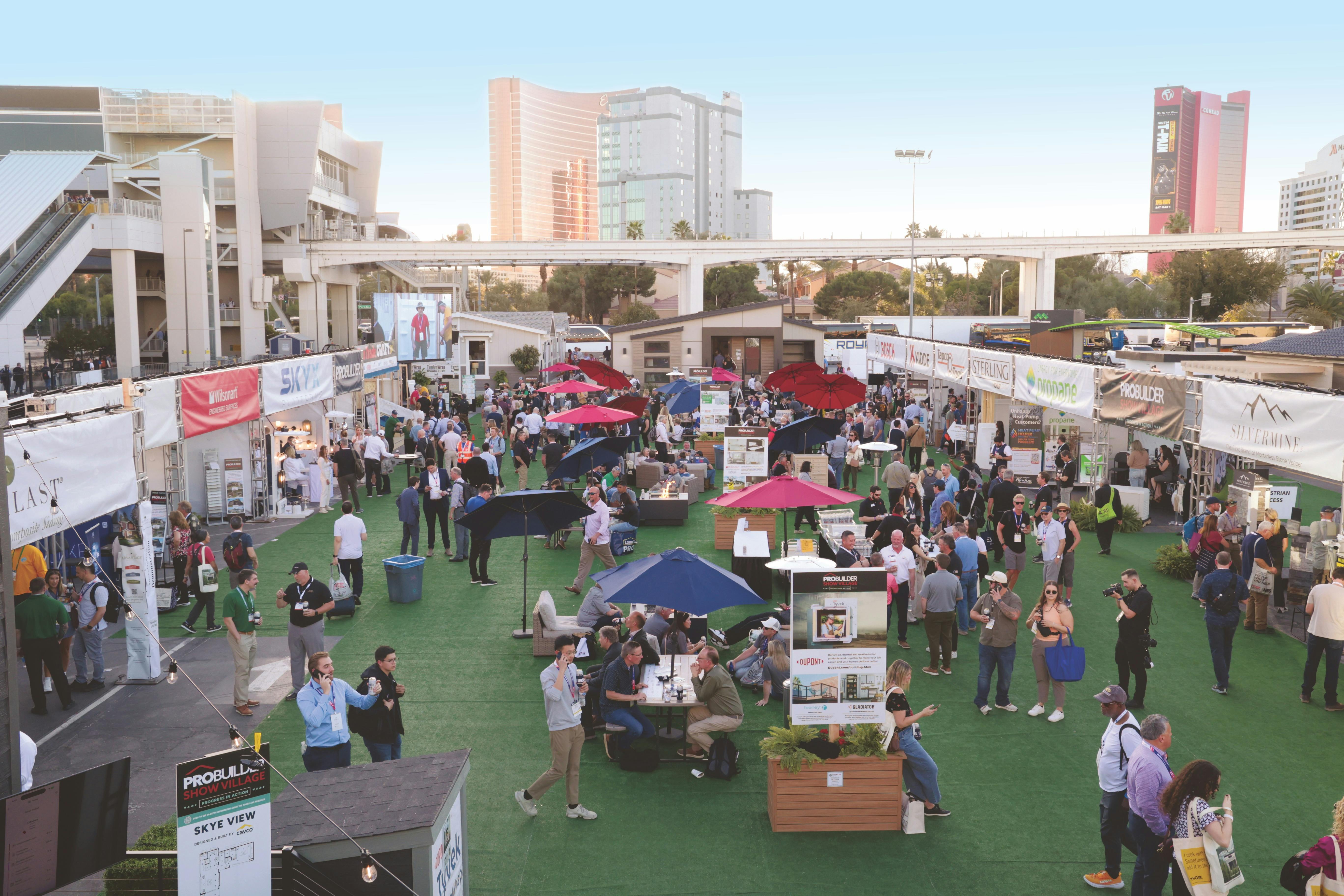 Aerial overview of Show Village in 2025
