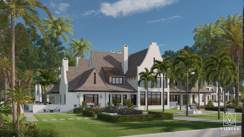 Front elevation of home by Visbeen Architects