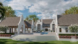 Rear elevation of home by Visbeen Architects Rear elevation of home by Visbeen Architects