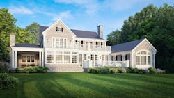 Rear of home designed by Studio Pressman Rear of home designed by Studio Pressman