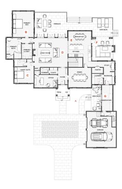 Floor plan of home by Studio Pressman Floor plan of home by Studio Pressman