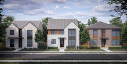 Rendering of homes from DTJ Design Rendering of homes from DTJ Design