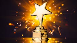 Gold star trophy Gold star trophy