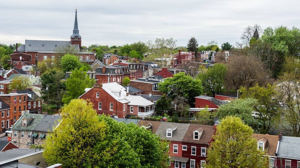 Lancaster, Pa., city skyline
