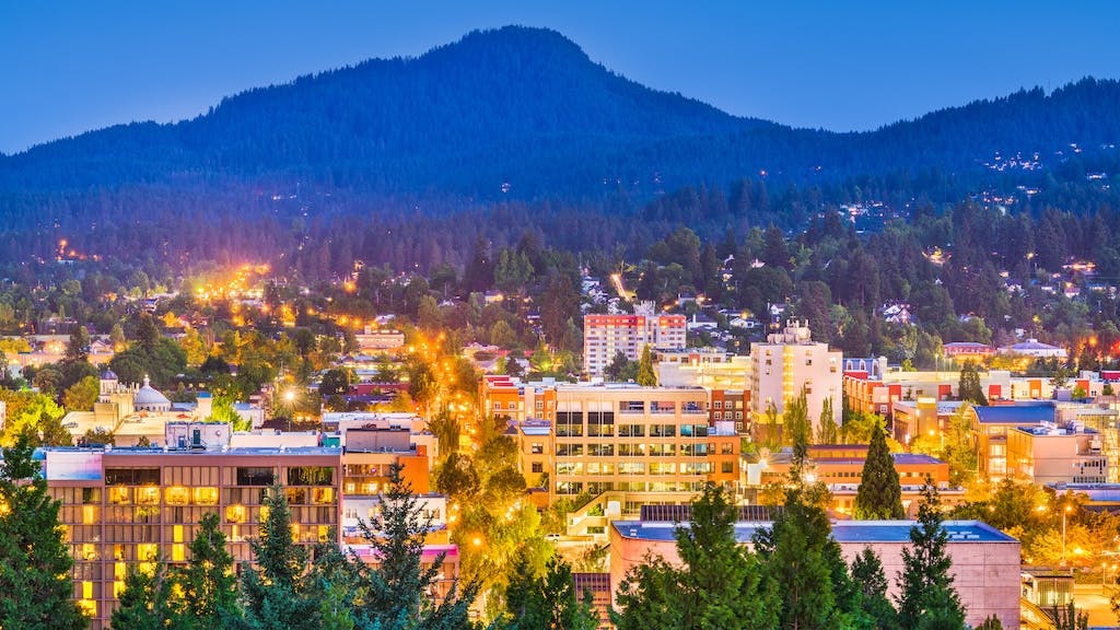 Eugene, Ore., city skyline