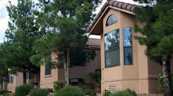Row of manufactured homes