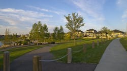 Walking trail at a master planned community Walking trail at a master planned community