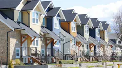 Row of townhomes