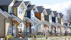 Row of townhomes Row of townhomes