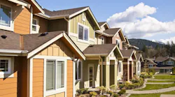 Row of new homes