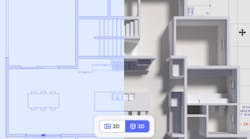 Image of a floor plan in use by the DigsPro software Image of a floor plan in use by the DigsPro software